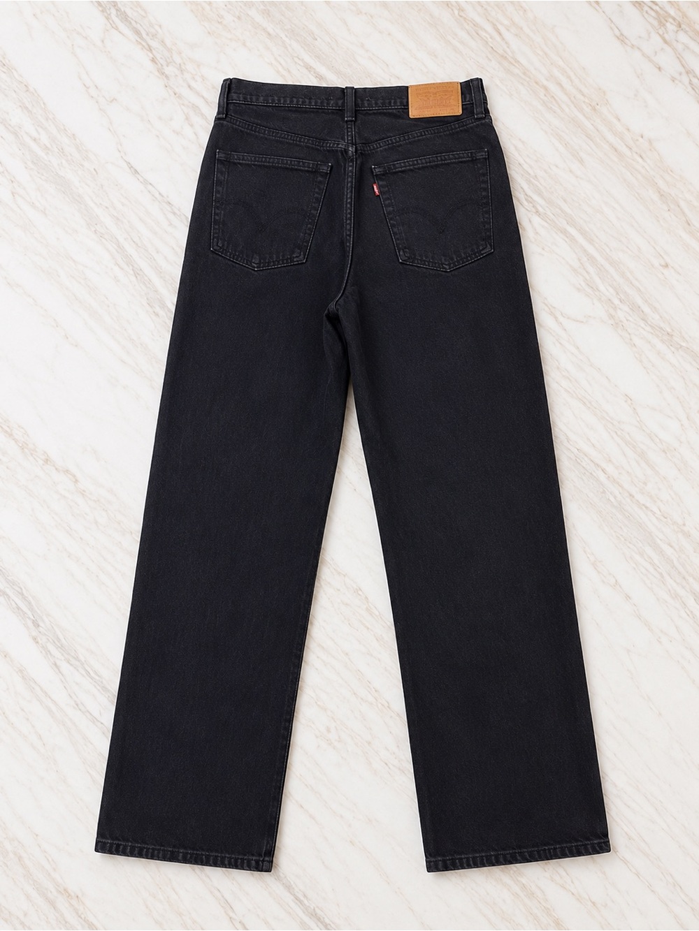 Black High-Rise Straight Women's Jeans - Picture 5 of 13